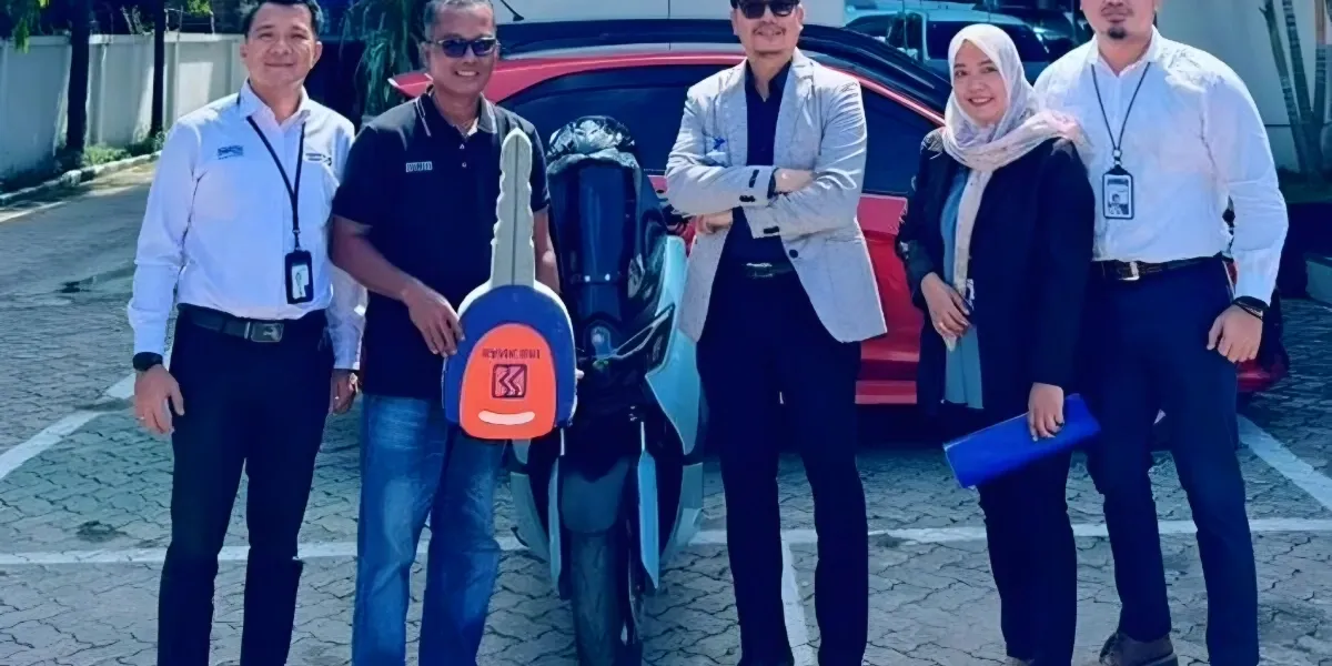 BRILink Kanca Bandar Jaya Sabet Yamaha NMAX, BRI Tingkatkan Transaksi Lewat Program AKSi