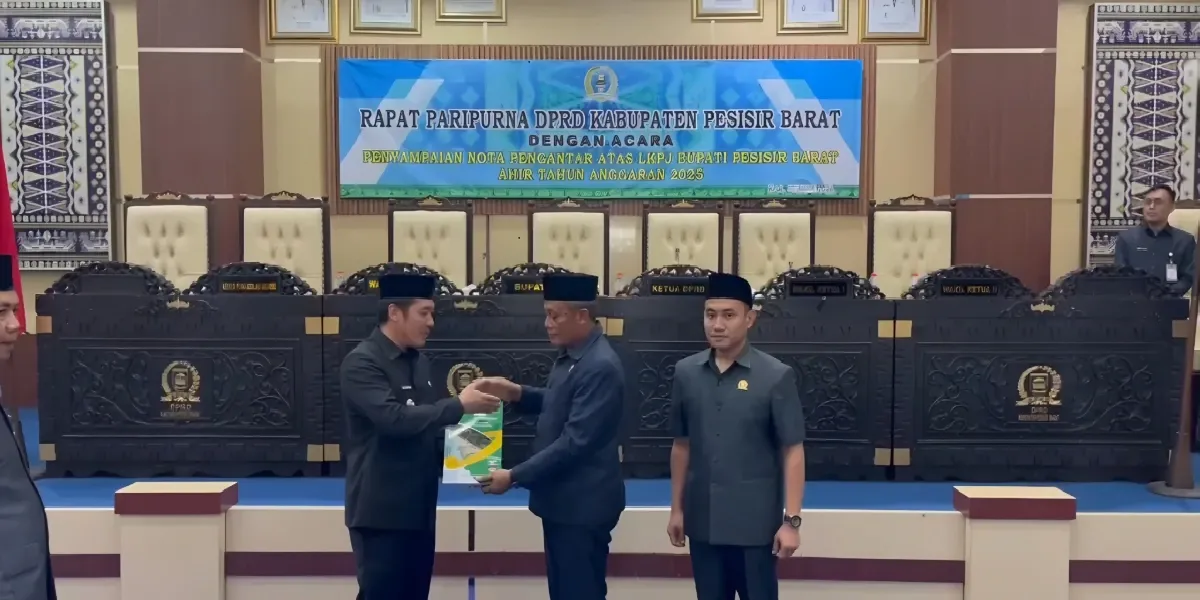 Bupati Dedi Irawan Paparkan Capaian Gemilang LKPJ 2025, Pesisir Barat Raih Rapor Hijau
