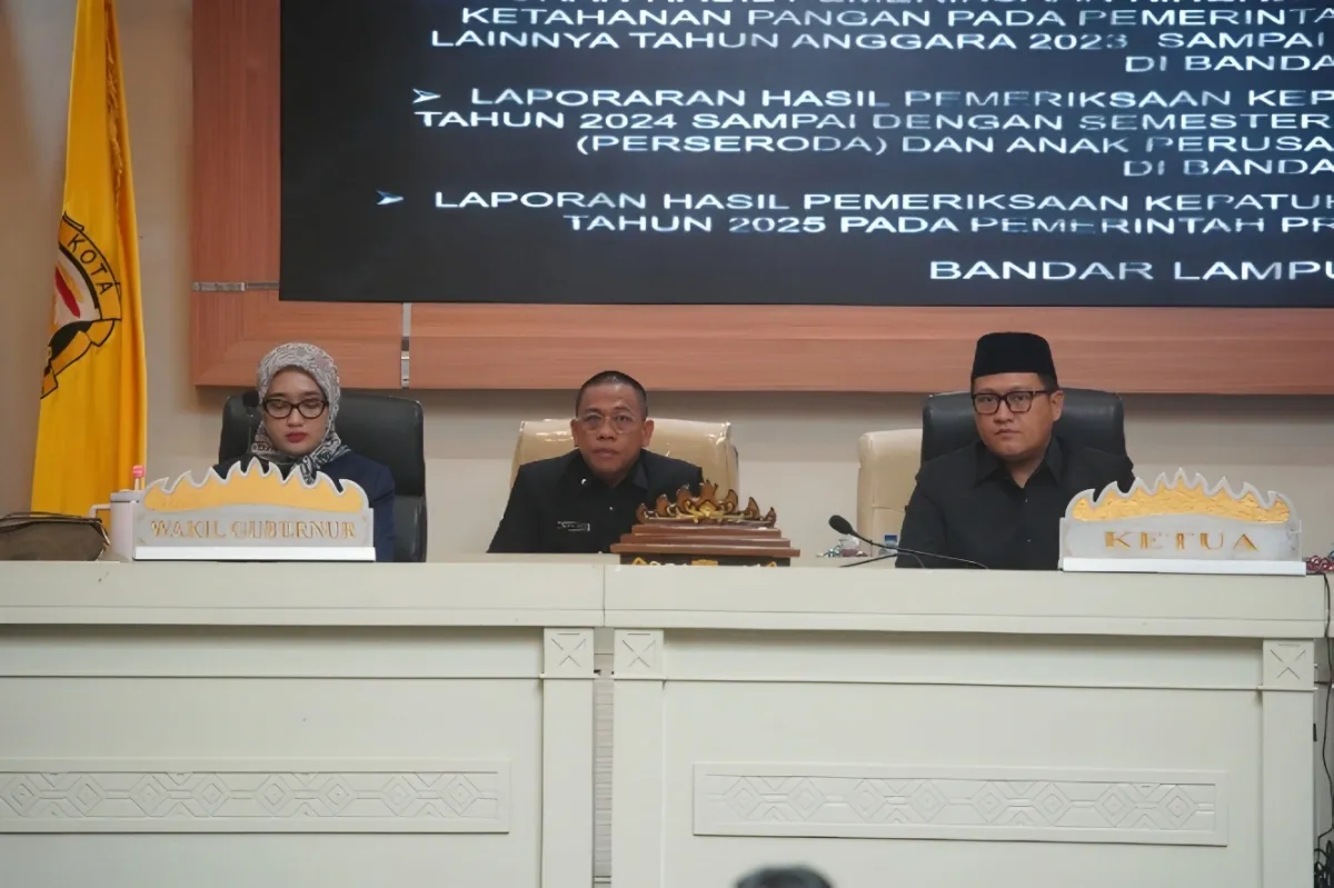 DPRD Lampung Tetapkan Rekomendasi BPK, Perkuat Akuntabilitas dan Kinerja Pemerintah