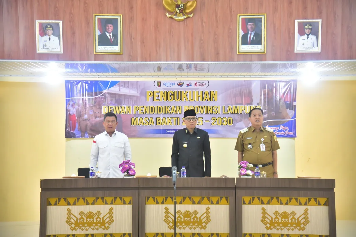 Dewan Pendidikan Lampung Resmi Dikukuhkan DPRD Dorong Sinergi Tingkatkan Kualitas Pendidikan