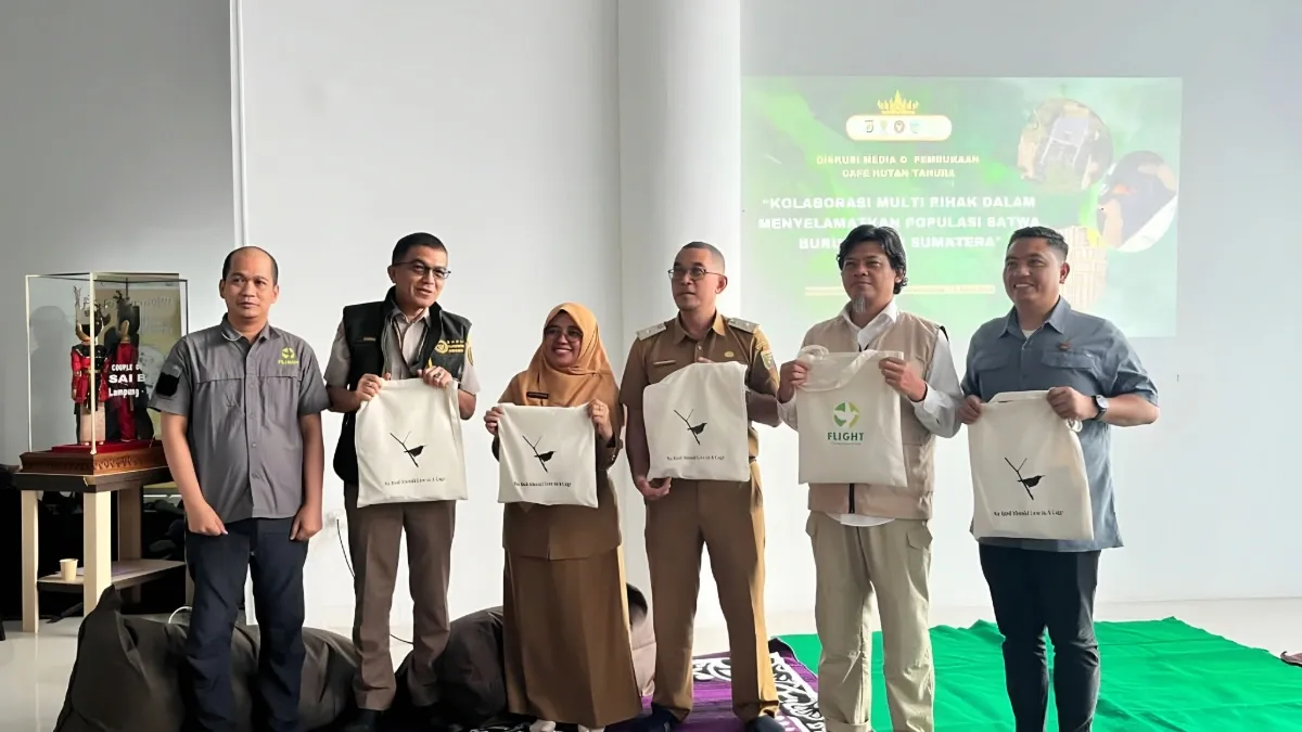 FLIGHT BKSDA dan Karantina Selamatkan 14 Ribu Lebih Burung Liar di Lampung Sepanjang 2025