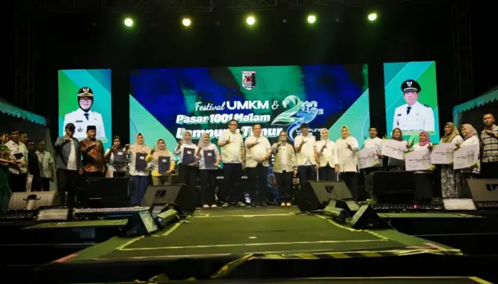 Festival UMKM dan Pasar 1001 Malam Dibuka, 1.500 Pelaku Usaha Ramaikan HUT ke-27 Lampung Timur