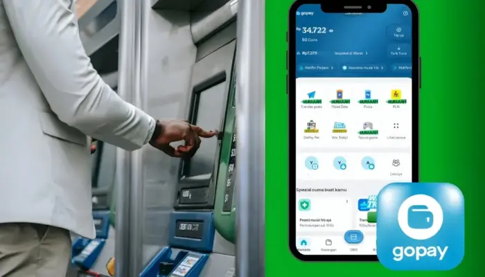 Tanpa Kartu ATM! Kini Saldo GoPay Bisa Dicairkan di ATM Bank Rakyat Indonesia dan Bank bjb