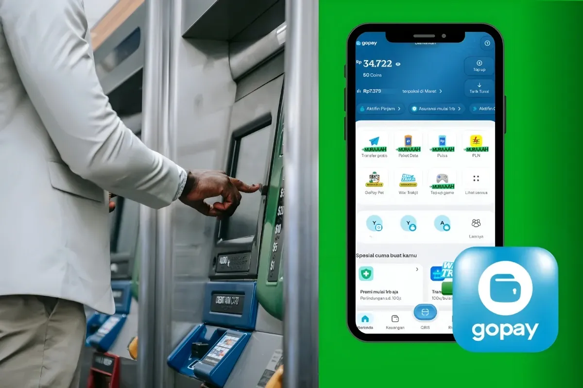 Gampang! Cara Ambil Uang dari GoPay di ATM BRI dan Bank bjb Tanpa Kartu
