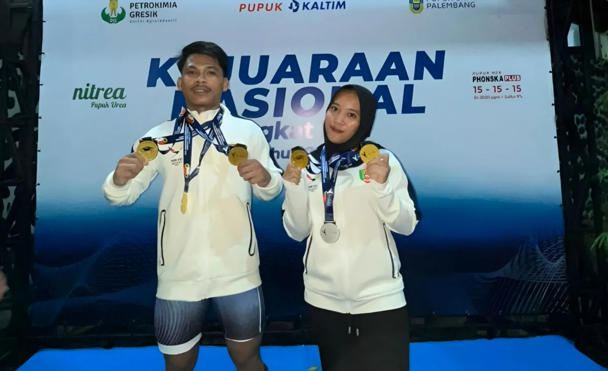 Gemilang di Bandung, Atlet Lampung Borong Lima Medali Emas Angkat Besi