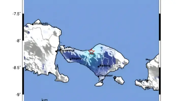 Gempa M3,8 Guncang Bali Dini Hari 23 April 2026, Getaran Terasa di Buleleng dan Sekitarnya