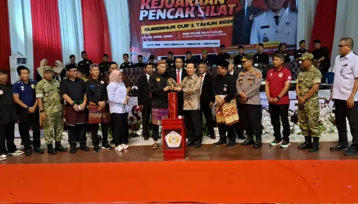 Gubernur Cup I 2026 Resmi Dibuka, Pemprov Lampung Dorong Pembinaan Atlet dan Pelestarian Pencak Silat