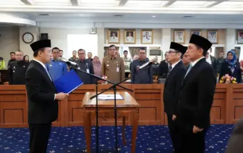 Sekdaprov Lampung Lantik Pejabat Tinggi Pratama, Dua Kadis Eselon II Berganti Posisi