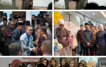 Gubernur Lampung Rahmat Mirzani Djausal Sambangi Silaturahmi Perantau Sumbagsel di Palembang