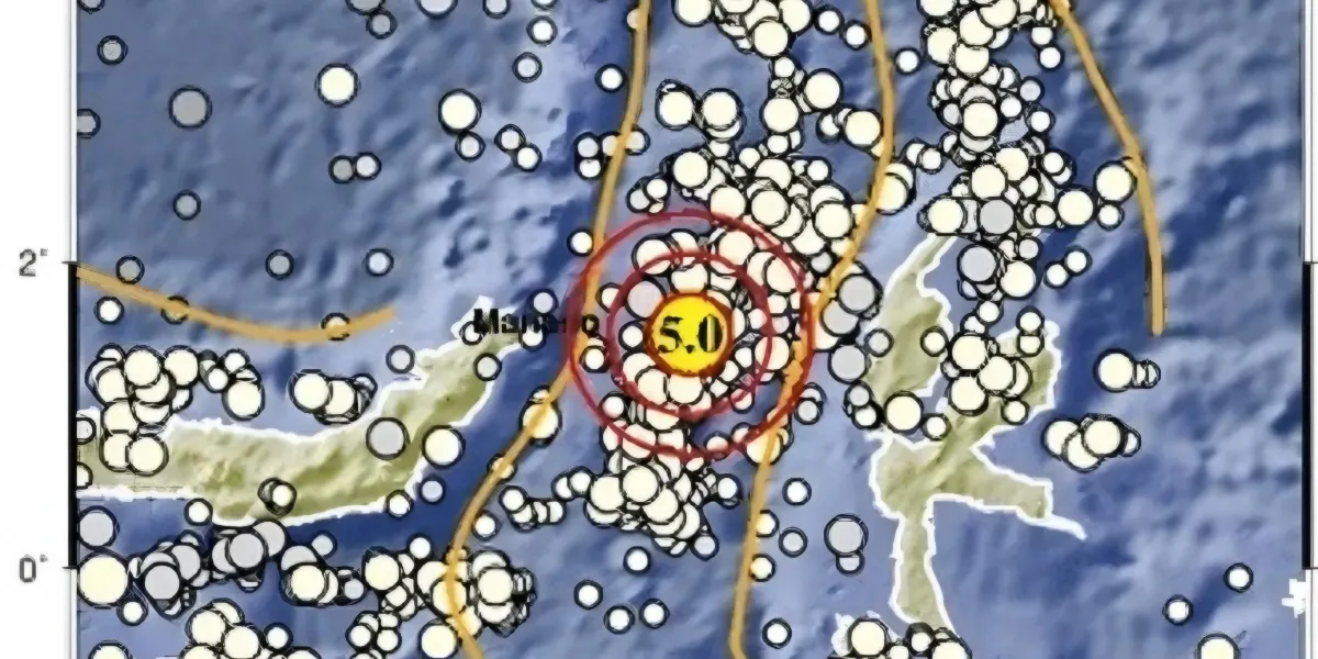 Guncangan M5.0 Terjadi di Barat Laut Jailolo, BMKG Pastikan Tidak Berpotensi Tsunami