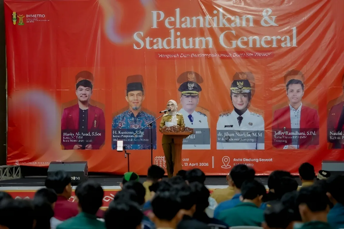 Hadiri Pelantikan IMM Metro Wagub Lampung Serukan Mahasiswa Jaga Persatuan