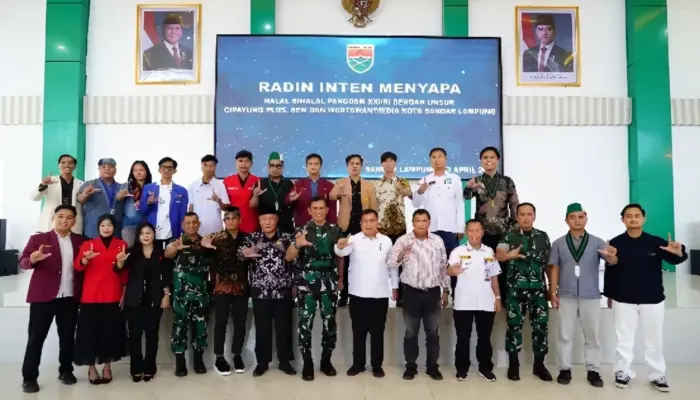 Halal Bihalal Kodam XXI Radin Inten Pererat Sinergi dengan Mahasiswa, OKP, dan Media