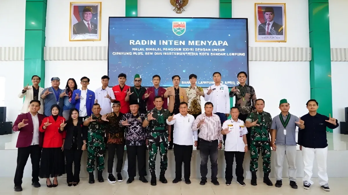 Halal Bihalal Pangdam Radin Inten Pererat Sinergi dengan OKP Mahasiswa dan Media