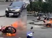 Viral! Motor Terbakar di SPBU Tegalsari Semarang, Korban Ngaku APAR Tak Boleh Dipinjam