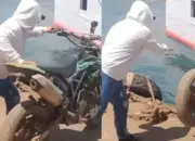 Heboh di Halmahera Selatan! Motor Trail Dilempar ke Laut Diduga Dipicu Perselingkuhan