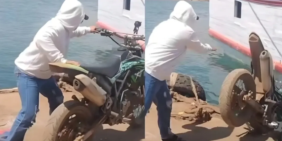 Heboh! Insiden di Maluku Utara, Motor Trail Dilempar ke Laut Diduga Karena Selingkuh