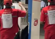 Viral! Petugas SPBU Tulis Jawaban di Punggung Akibat Isu Kenaikan Harga BBM 1 April