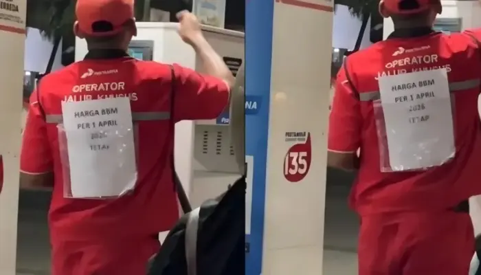 Viral! Petugas SPBU Tulis Jawaban di Punggung Akibat Isu Kenaikan Harga BBM 1 April