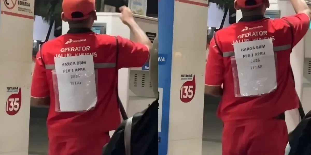 Heboh di Media Sosial, Petugas SPBU Tulis Pesan di Punggung Akibat Isu Kenaikan BBM