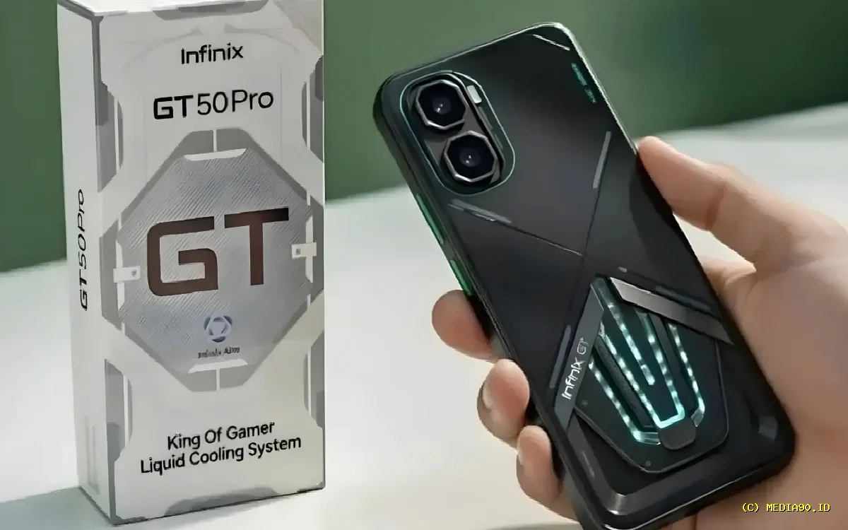 Infinix GT 50 Pro Meluncur di Indonesia, HP Gaming dengan Sistem Pendingin Cair HydroFlow
