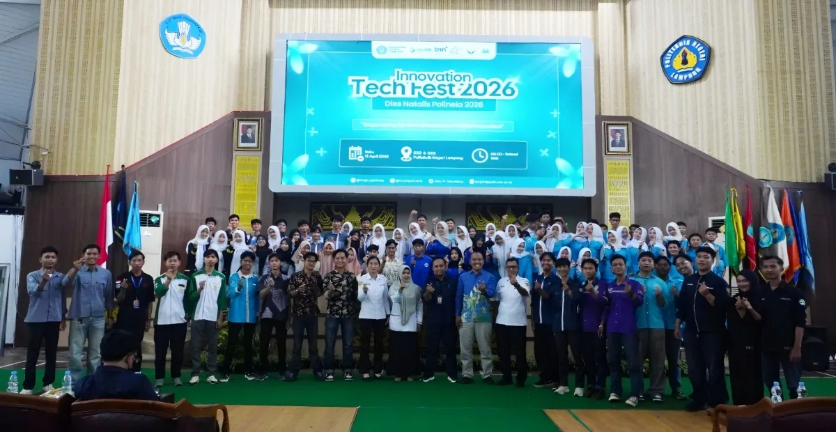 Innovation Tech Fest 2026 Meriahkan Dies Natalis ke 42 Polinela Pelajar Tampilkan Inovasi