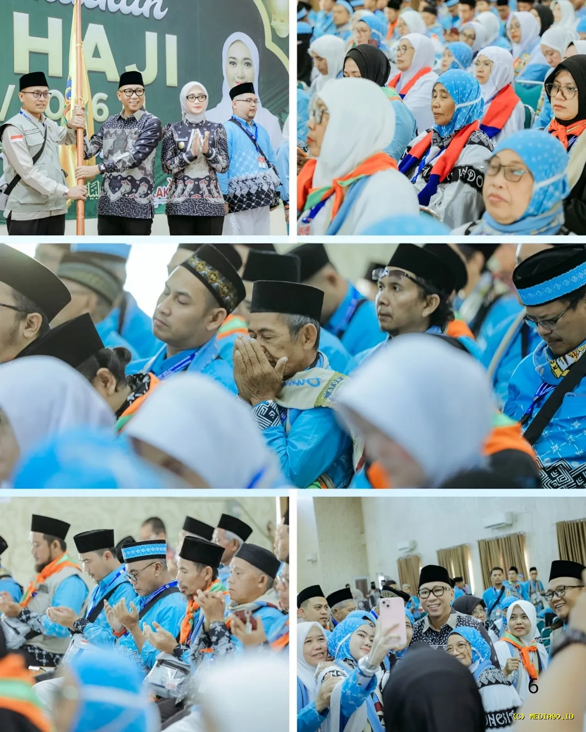 Jemaah Haji Kloter 7 Bandar Lampung Resmi Dilepas Rahmat Mirzani Djausal dan Jihan Nurlela