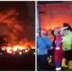 Kebakaran Hebat Landa Pabrik PT SAS Kreasindo Utama di Pantura Tegal, Gudang Produksi Ludes Terbakar
