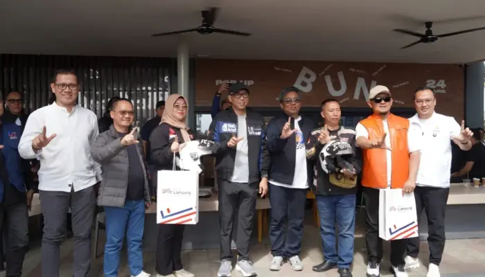 Gubernur Mirzani Djausal Hadiri Jabat Tangan Ride Gaspool, Tekankan Penguatan Ekonomi Desa dan Infrastruktur Lampung