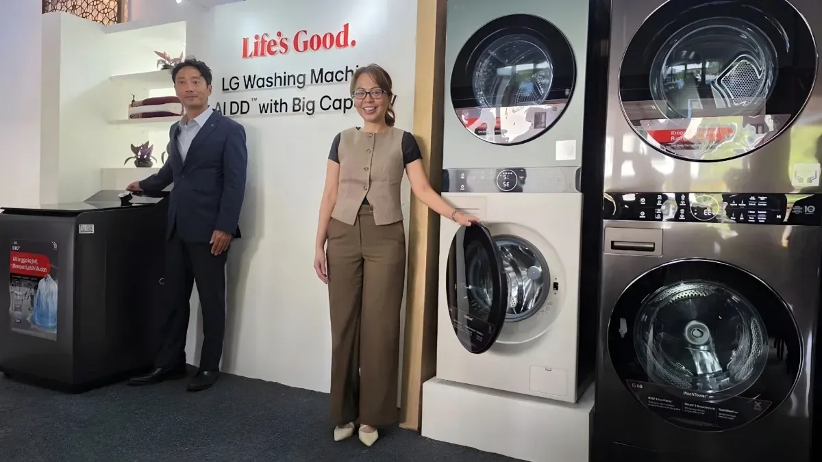 LG Perkenalkan Mesin Cuci AI Besar: WashTower & Top Loading Siap Pakai
