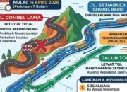 Jalan Gombel Lama Semarang Ditutup Total 7 Bulan Mulai 14 April 2026, Warga Diminta Cari Jalur Alternatif 14 Mulai 14 April 2026, Jalan Gombel Lama Semarang Ditutup 7 Bulan, Pengendara Diminta Cari Rute Alternatif