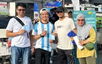 PLN UP3 Tanjungkarang Intensifkan Sosialisasi Promo Listrik Power Up Real kepada Pengunjung CFD