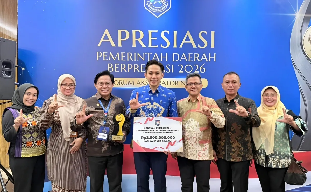 Pemkab Lampung Selatan Sabet Juara II Nasional di Ajang Creative Financing 2026