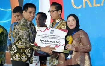Pemkot Bandar Lampung Sabet Penghargaan Nasional Creative Financing