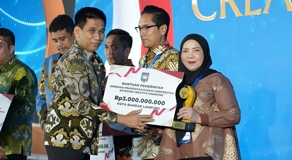Pemkot Bandar Lampung Sabet Penghargaan Nasional Creative Financing