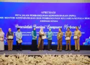 Pemprov Lampung Dapat Penghargaan Nasional atas Peta Jalan Pembangunan Kependudukan 2025
