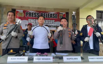 Puluhan Aksi Berhasil Dilakukan, Lima Spesialis Pencuri Kabel PLN Antar Kabupaten di Lampung Akhirnya Ditangkap Polsek Tanjung Bintang