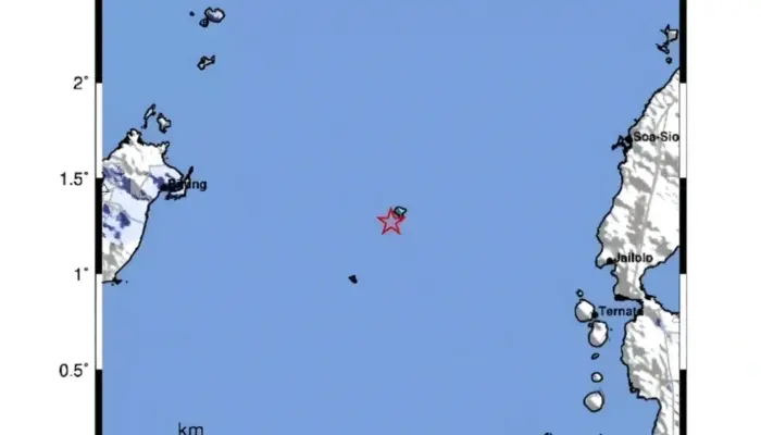 Gempa M 4,3 Guncang Ternate, Getaran Terasa hingga Batang Dua