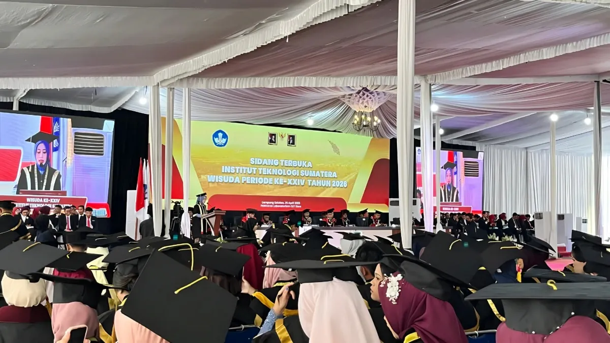Wisuda 1.288 Mahasiswa Itera Rektor Ajak Lulusan Ciptakan Lapangan Kerja