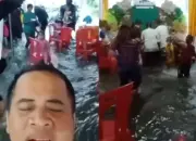 Acara Hajatan di Depok Tergenang Banjir, Anak-anak Tak Mau Ketinggalan Berenang