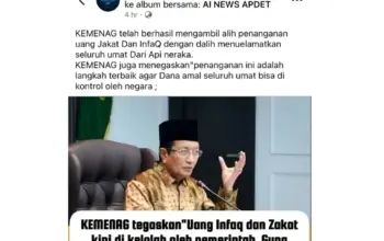 CEK FAKTA: Isu Kemenag Ambil Alih Dana Zakat dan Infaq, Ini Faktanya 3 CEK FAKTA Benarkah Kemenag Mengambil Alih Dana Zakat dan Infaq Ini Penjelasannya