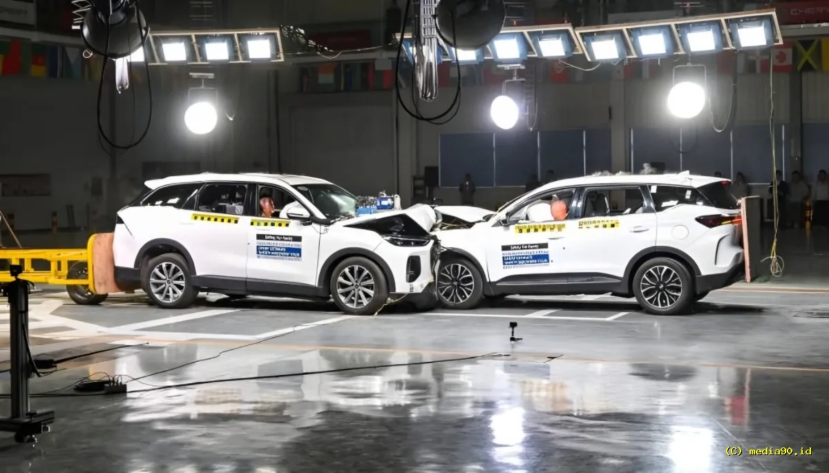 Crash Test Chery Tiggo 9 Ungkap Ketangguhan dan Standar Keselamatan Tinggi