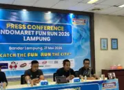 Indomaret Fun Run 2026 Siap Digelar di Bandar Lampung, Hadiah Motor hingga Voucher Belanja Menanti 13 Indomaret Siap Gelar Fun Run di Bandar Lampung Hadiah Motor hingga Voucher Belanja Menanti