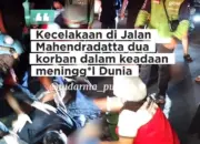 Kecelakaan di Jalan Mahendradatta Denpasar, Dua Orang Dilaporkan Tewas