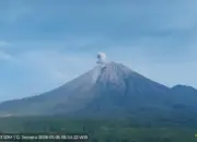 Letusan Gunung Semeru Hari Ini: Abu Vulkanik Setinggi 700 Meter Mengarah Barat Daya