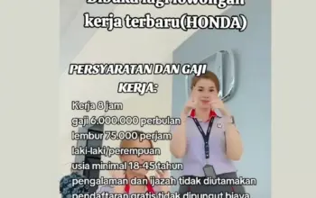 Lowongan Kerja Honda Gaji Rp6 Juta Viral di TikTok Diduga Jadi Modus Penipuan