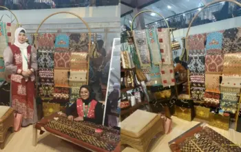 Sulam Tapis Lampung Curi Perhatian Pengunjung Pameran Persit KCK 2026