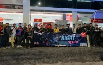 TDM Lampung Ajak Komunitas Nikmati Night Ride Pakai Vario 125 Terbaru