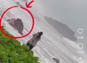 Tragis! Turis Asal Garut Meninggal Tersapu Ombak Pantai Madasari, Video Beredar