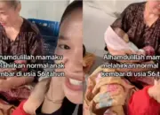 Viral di Medsos, Ibu Berusia 56 Tahun Melahirkan Anak Kembar dengan Normal