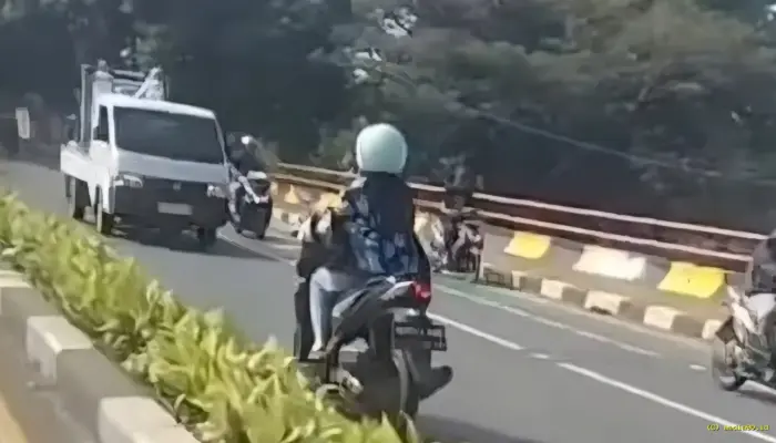 Viral Pemotor Wanita Lawan Arah di Depok, Polisi Kejar Pengendara Berpelat BK